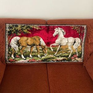 Vintage horse tapestry